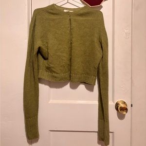 Guizio Mohair Cropped Cardigan